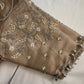 Brownish Golden Maggam Pearl work blouse