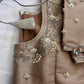 Brownish Golden Maggam Pearl work blouse