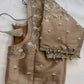 Brownish Golden Maggam Pearl work blouse