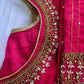 Pink Maggam work blouse