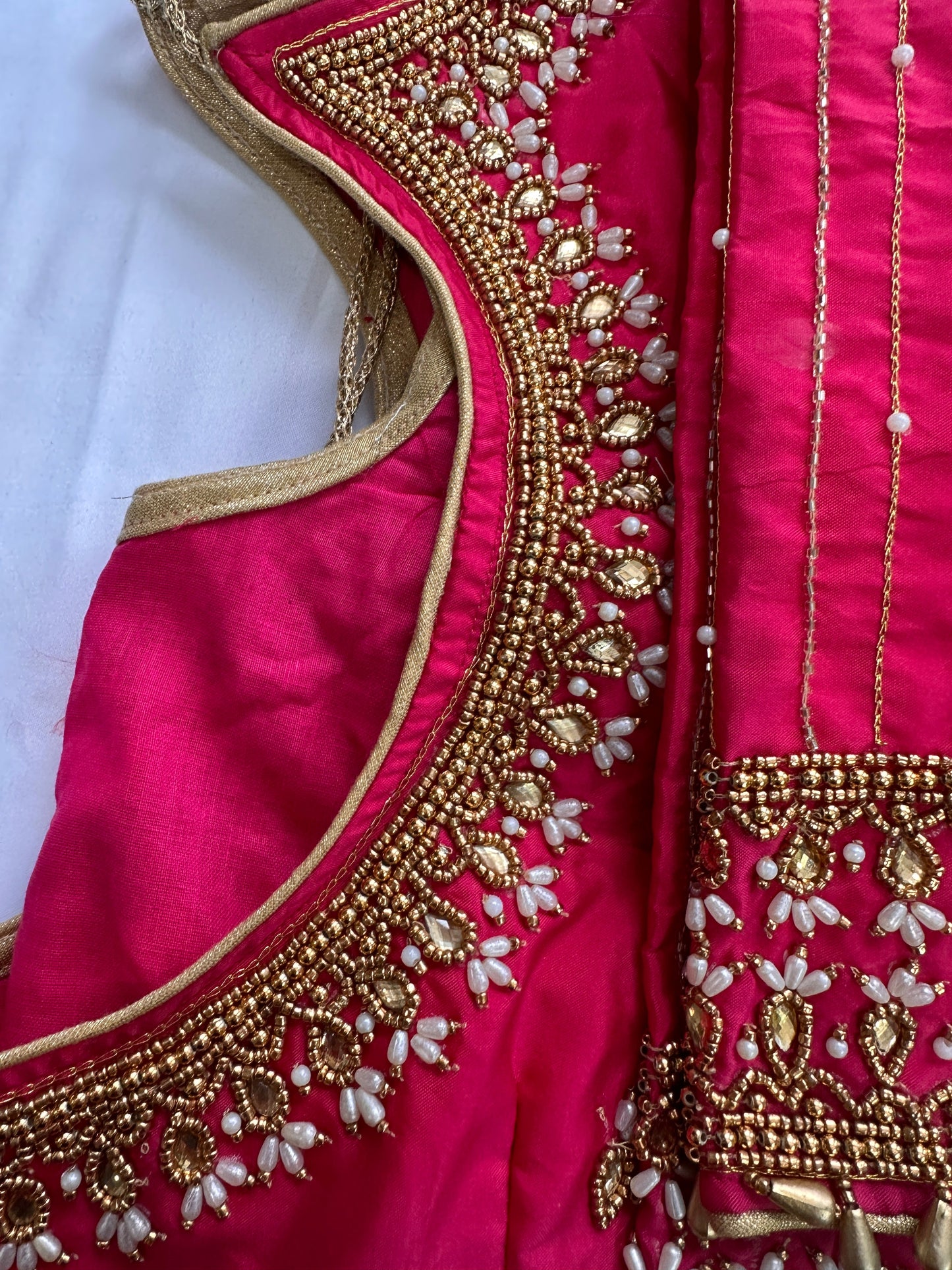 Pink Maggam work blouse