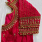 Pink Maggam work blouse