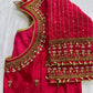 Pink Maggam work blouse