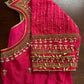 Pink Maggam work blouse