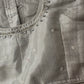 Silver Maggam work blouse