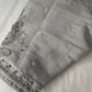 Silver Maggam work blouse