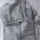 Silver Maggam work blouse
