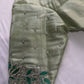 Green Maggam work blouse