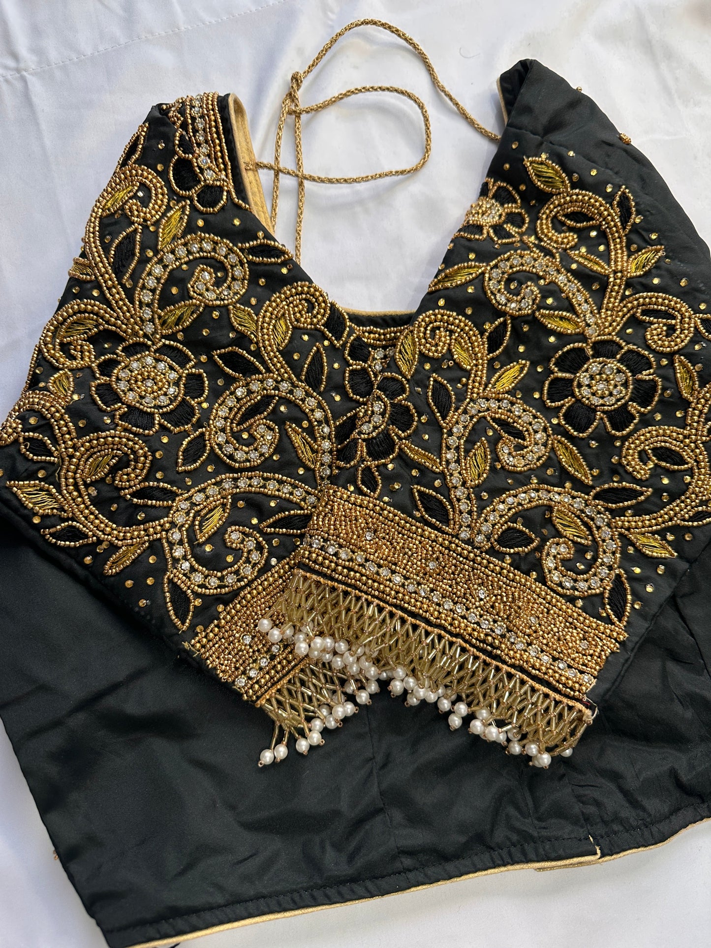 Black Maggam work blouse