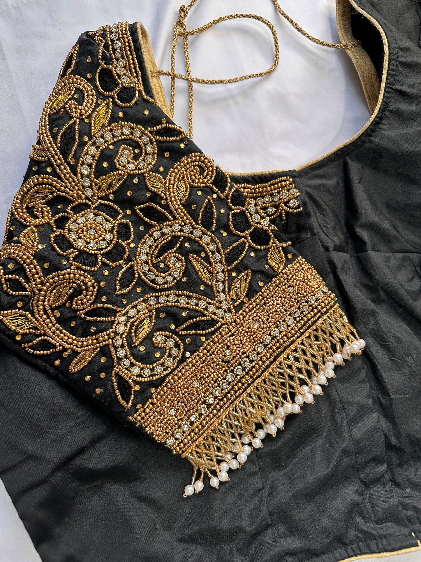 Black Maggam work blouse