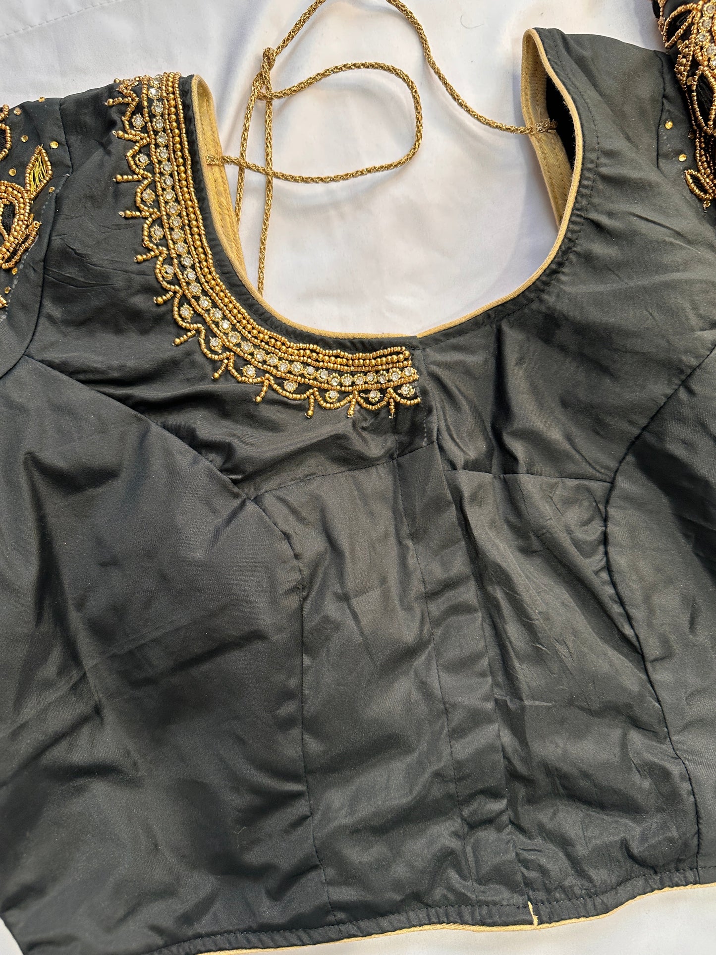 Black Maggam work blouse