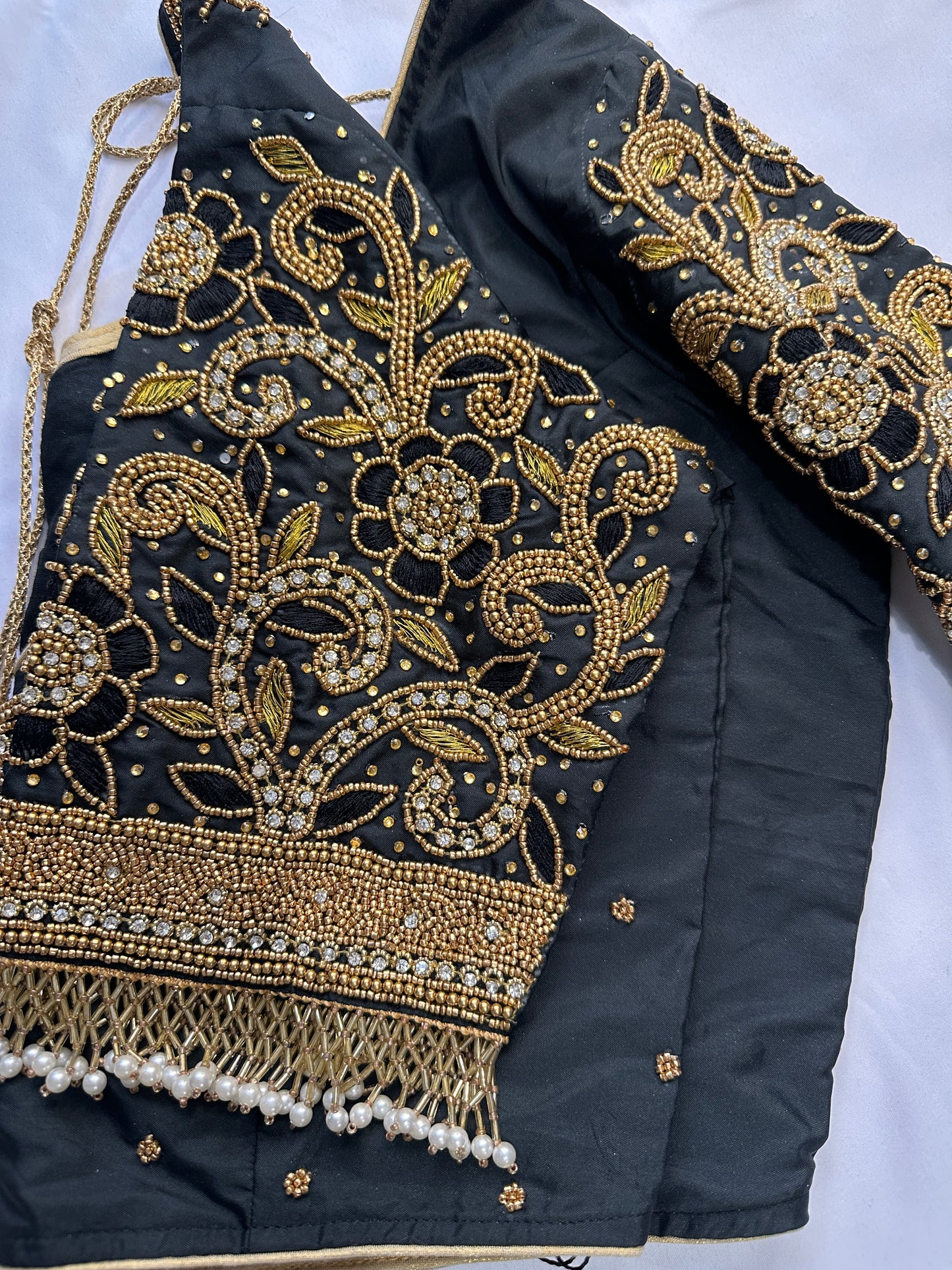 Black Maggam work blouse