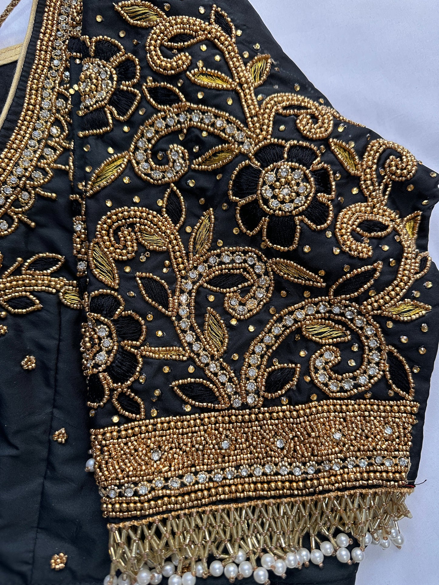 Black Maggam work blouse