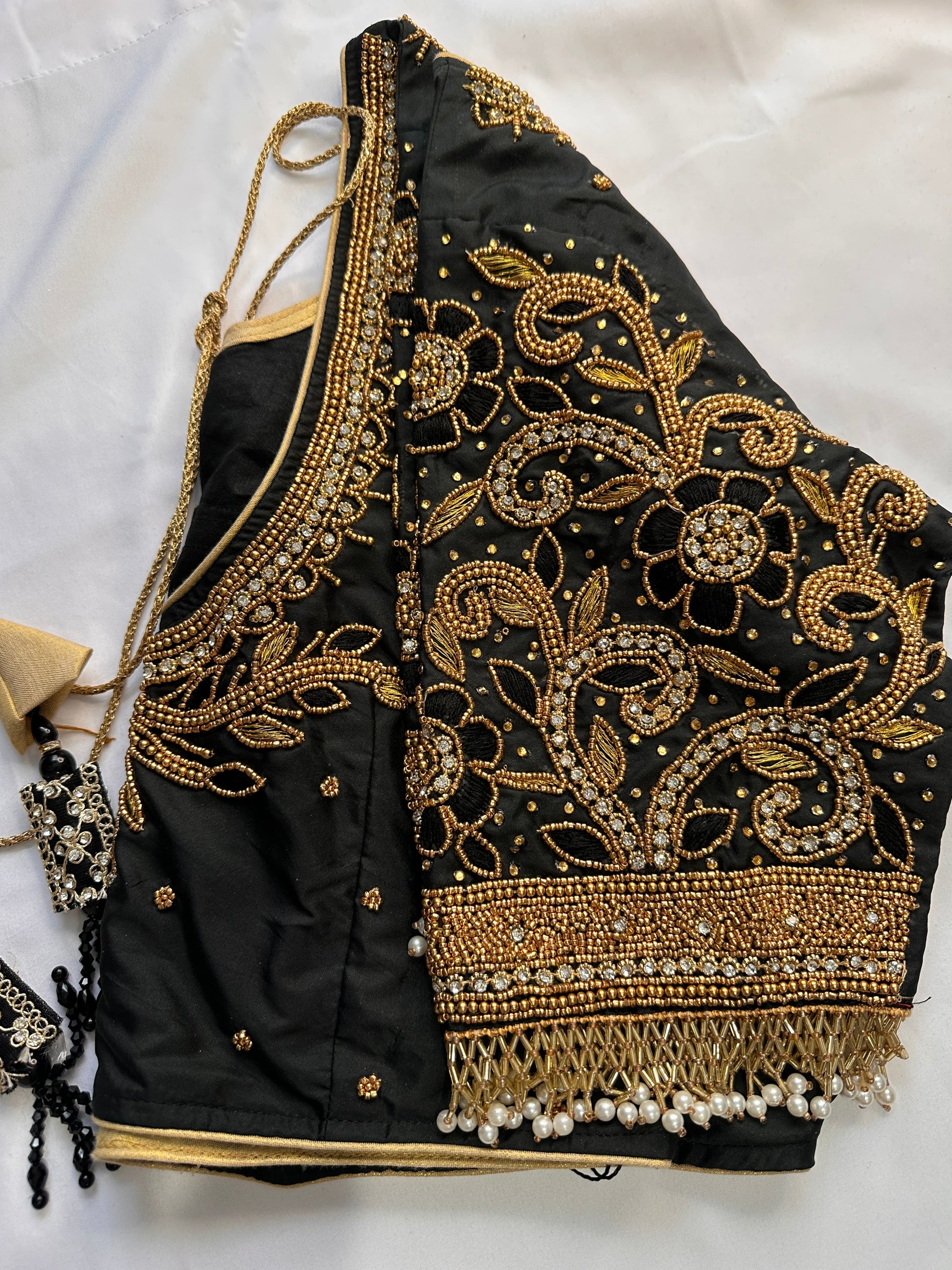 Black Maggam work blouse