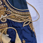 Blue Maggam work blouse