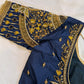 Blue Maggam work blouse