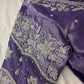 Purple Maggam work blouse