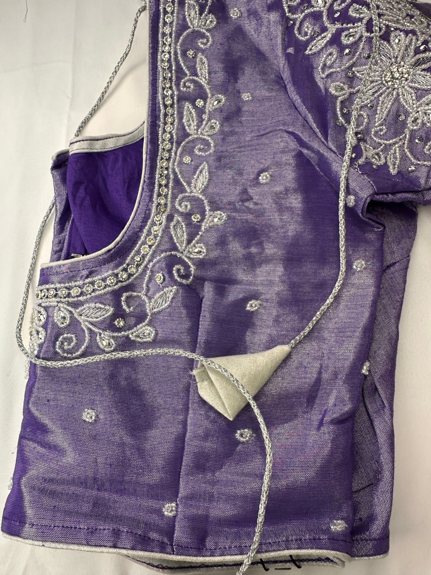 Purple Maggam work blouse