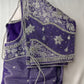 Purple Maggam work blouse