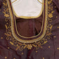 Brown Maggam work blouse