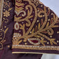 Brown Maggam work blouse