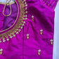Pinkish Purple Maggam work blouse