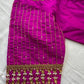 Pinkish Purple Maggam work blouse