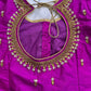 Pinkish Purple Maggam work blouse