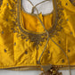 Yellow Maggam work blouse