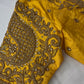 Yellow Maggam work blouse