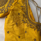 Yellow Maggam work blouse