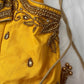Yellow Maggam work blouse