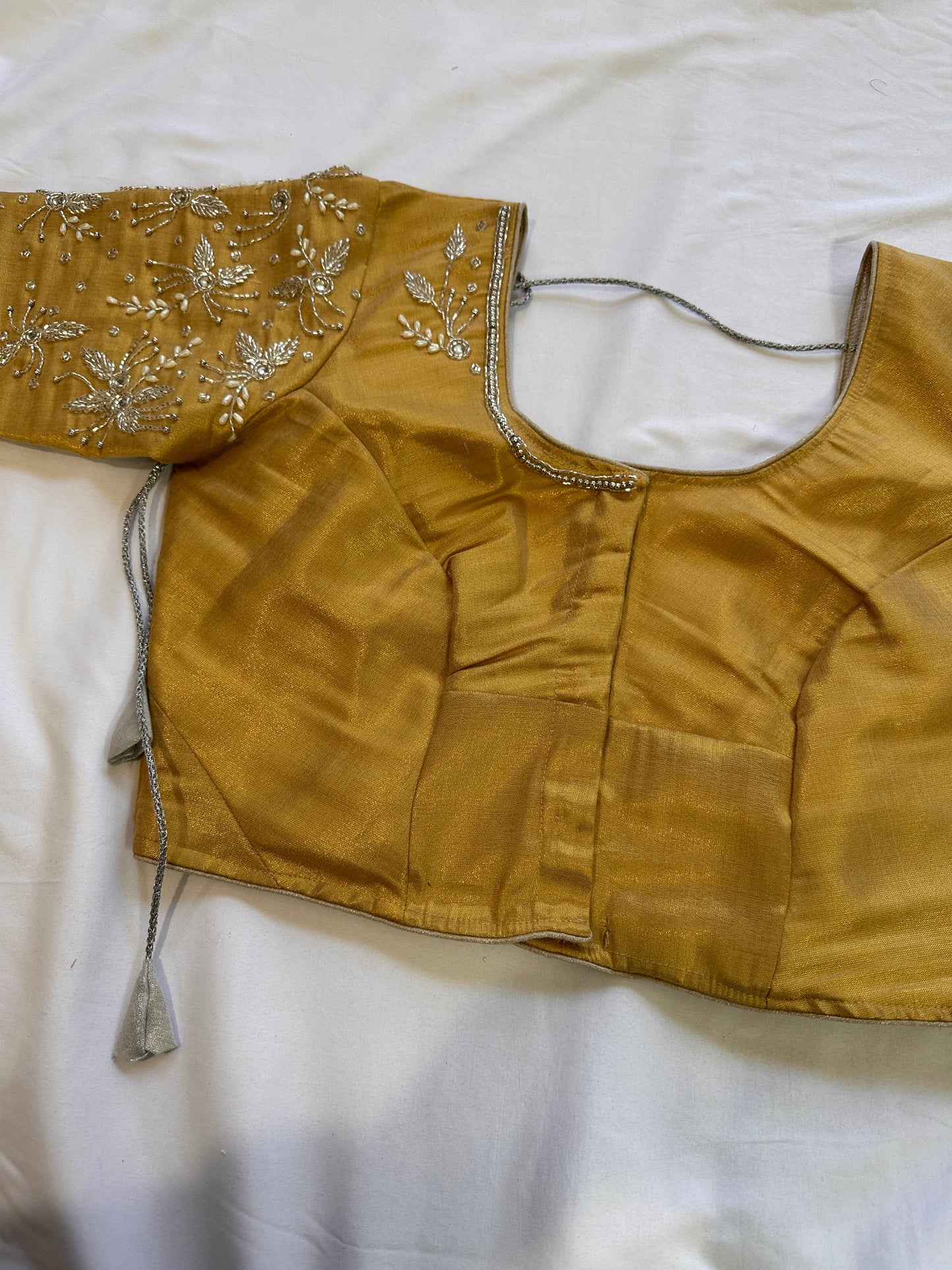 Golden  Aari work blouse