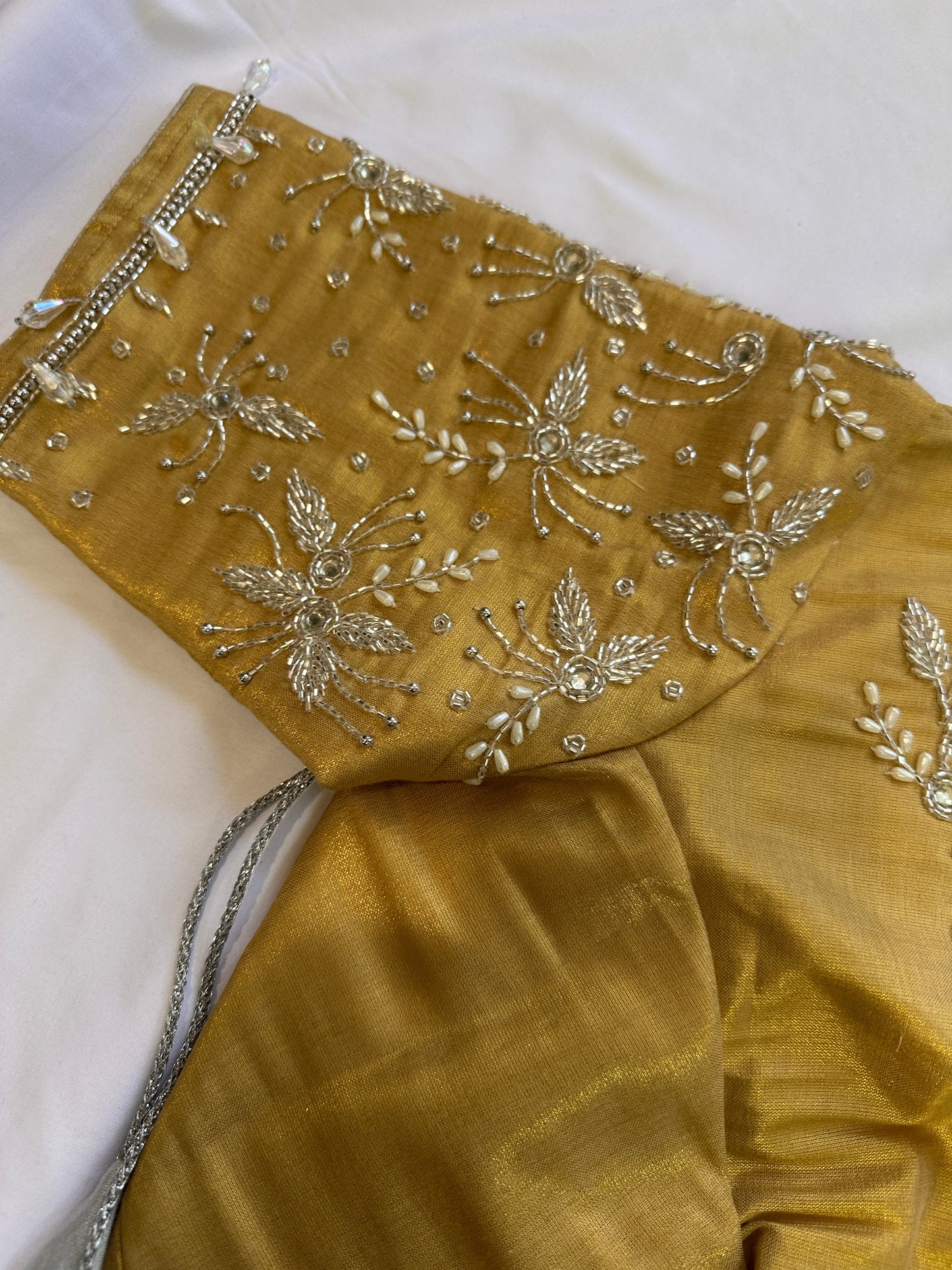 Golden  Aari work blouse
