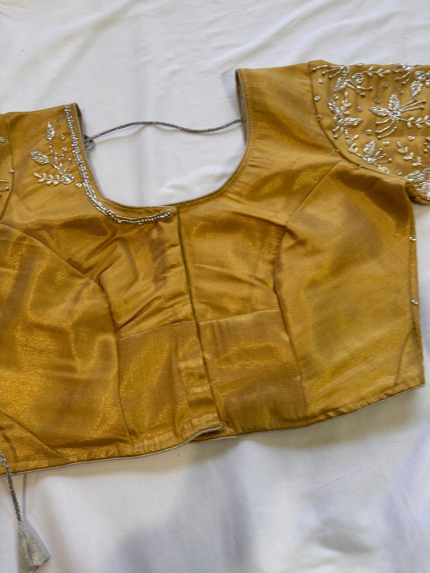 Golden  Aari work blouse