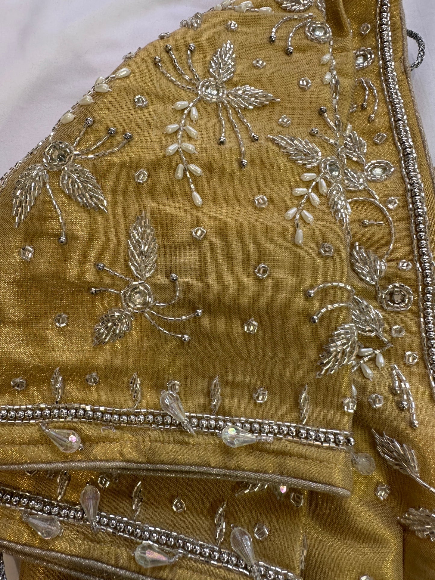 Golden  Aari work blouse