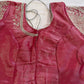 Pink Maggam work blouse