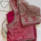 Pink Maggam work blouse