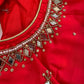 Red Mirror work blouse