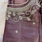 Mauve Purple Maggam work blouse