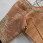 Dusty Rose Silver Maggam work blouse