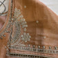 Dusty Rose Silver Maggam work blouse