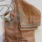 Dusty Rose Silver Maggam work blouse