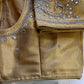Gold Silver Maggam work blouse