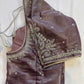 Mauve Purple Maggam work blouse