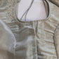 Silver Maggam work blouse