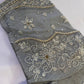 Ash Grey Silver Maggam work blouse