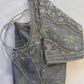 Ash Grey Silver Maggam work blouse