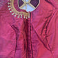 Marron Red Maggam work blouse