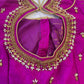 Purple Maggam work blouse